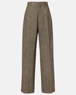 Phoebe Philo Low-Rise Wide-Leg Pants - Gray
