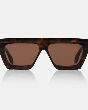 Alaïa Flat-Top Sunglasses - Brown