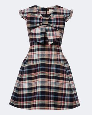 ShuShu/Tong Minikleid Aus Einem Baumwoll- Und Wollgemisch - Schwarz