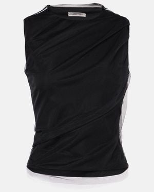 Dorothee Schumacher Draped Tulle Top - Black