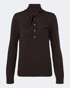 Jardin Des Orangers Jersey En Mezcla De Lana Y Cachemir Con Lazada - Negro