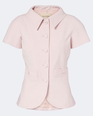Valentino Vgold Wool-Blend Jacket - Pink