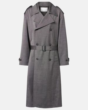 Frankie Shop Trenchcoat Bleecker Aus Einem Wollgemisch - Grau