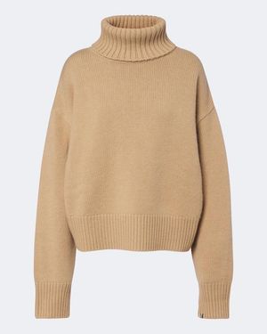 Extreme Cashmere Pull N°434 Crop Xtra En Cachemire - Neutre