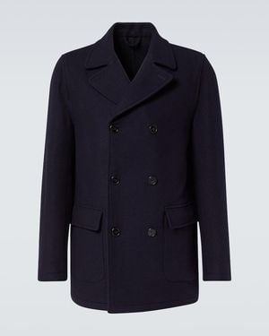 Thom Sweeney Double-Breasted Peacoat - Blue
