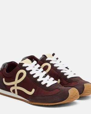 Loewe Baskets Ballet Runner 2.0 A Finitions En Daim - Marron