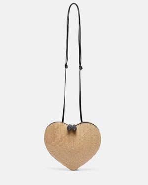Alaïa Le Cour Woven Crossbody Bag - Natural