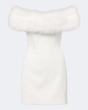 David Koma Strapless Bustier Minidress - White