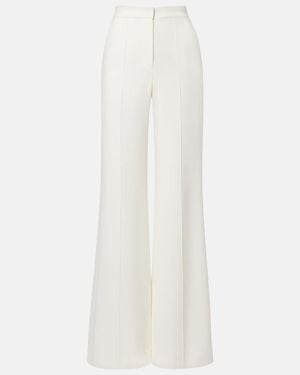 Elie Saab High-Rise-Hose Aus Cady - Weiß