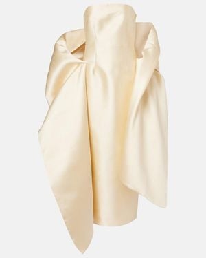 Solace London Renee Caped Gown - Natural