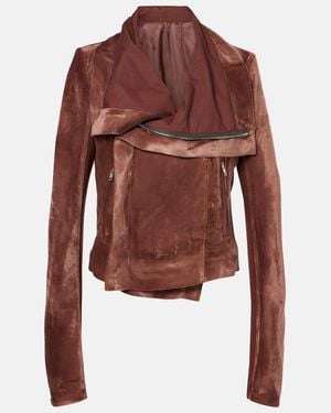 Rick Owens Velvet Jacket - Red