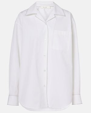 The Row Ashlin Cotton Poplin Shirt - White