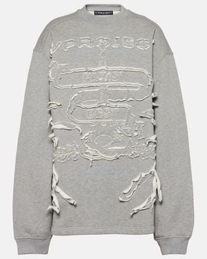 Y. Project Paris' Best Cotton Jersey Sweatshirt - Grey