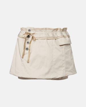 Isabel Marant Jamily Cotton-Blend Miniskirt - Natural