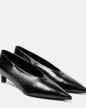 Jil Sander Leather Pumps - Black