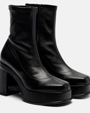 Jimmy Choo Hadi Leather Ankle Boots - Black