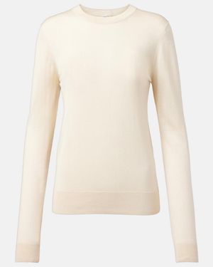TOTEME Silk-Blend Jumper - Natural