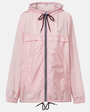 Prada Re-Nylon Hooded Jacket - Pink