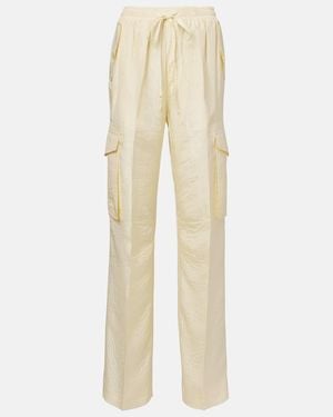 Phoebe Philo Cargohose Aus Seide - Natur