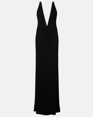 Tom Ford Robe Impossible Aus Crepe-Jersey - Schwarz