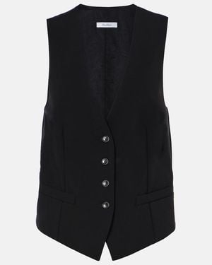 Max Mara 'Kiwi' Jersey Vest - Black