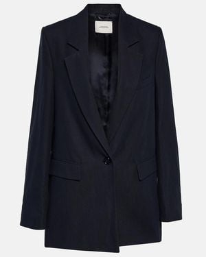 Dorothee Schumacher Colourful Lightness Cotton And Linen Blazer - Blue