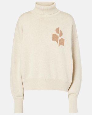 Isabel Marant Rollkragenpullover Nash Aus Baumwolle Und Wolle - Natur