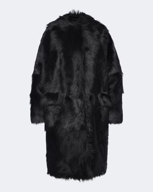 TOTEME Shearling Coat - Black