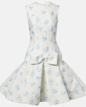 ShuShu/Tong Floral Cotton And Silk Minidress - White