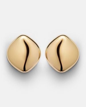 Jennifer Fisher Puffy Cushion 10Kt-Plated Earrings - Natural
