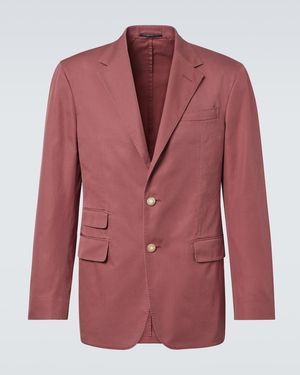 dunhill Cavendish Cotton Blazer - Red
