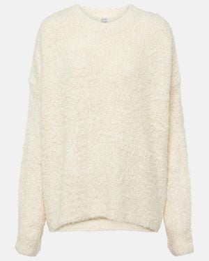 TOTEME Oversized Silk Jumper - Natural