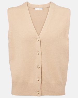 Vince Wool And Cashmere-Blend Vest - Natural