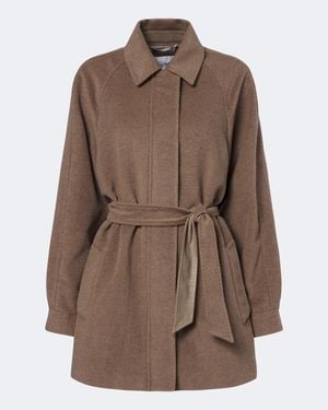 Max Mara Cashmere Wrap Coat - Brown