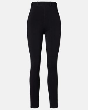 Alaïa High-Rise Leggings - Blue