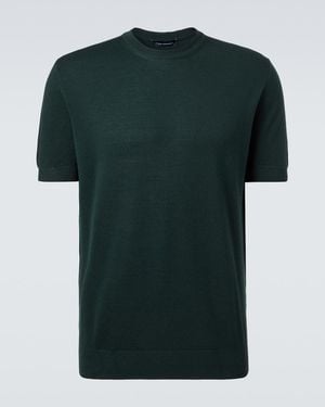 Thom Sweeney Wool T-Shirt - Green