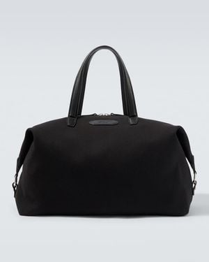 Brioni Weekender Aus Canvas Mit Leder - Schwarz