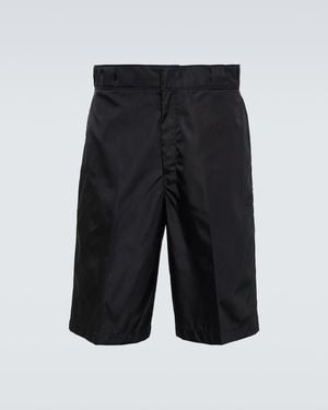 Prada Bermuda-Shorts Aus Re-Nylon - Schwarz