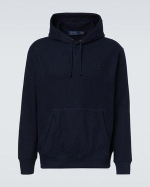 Polo Ralph Lauren Waffle-Knit Hoodie - Blue