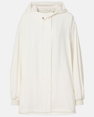 The Row Impermeable Kemetina De Seda - Blanco