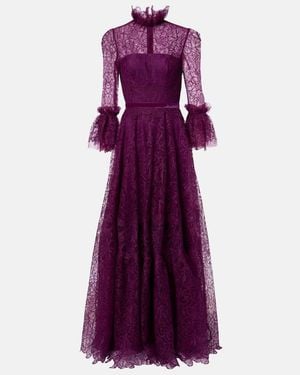 Costarellos Lace Gown - Purple