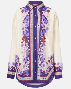 La DoubleJ Hemd Better Than Your Boyfriend Aus Seide - Lila