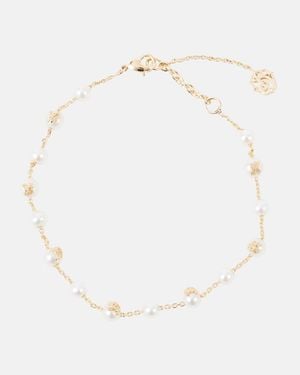 Burberry Pulsera Con Perlas - Blanco