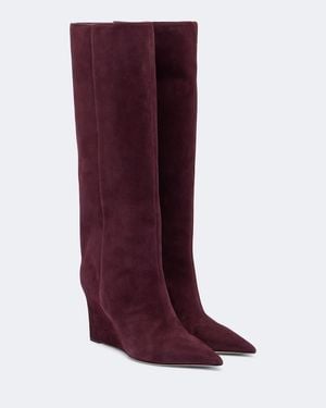 Jimmy Choo Blake Suede Knee-High Boots - Purple