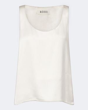 Rohe Twill Tank Top - White
