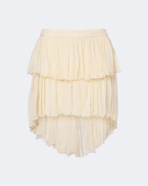 Blumarine Minifalda Asimetrica - Neutro