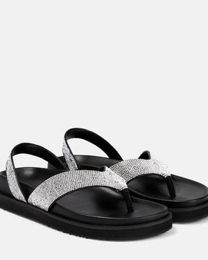 Jonathan Simkhai Talie Crystal-Embellished Sandals - Black