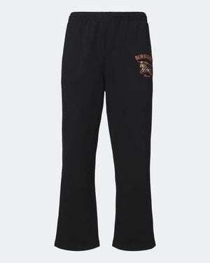 Burberry Ekd Cotton Jersey Sweatpants - Black