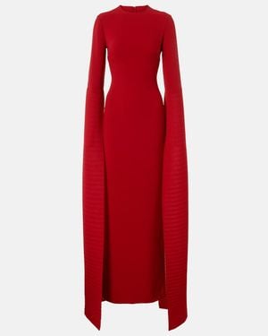 Solace London Naomi Crepe Gown - Red
