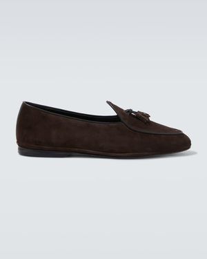 Rubinacci Loafers Marphy Loira Aus Veloursleder - Schwarz